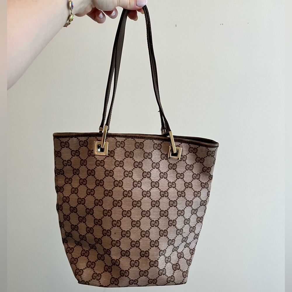 Authentic Vintage Gucci Bucket Tote